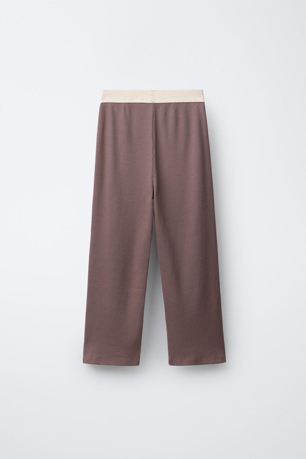 AGES 6-14 / WAFFLE KNIT PYJAMAS WITH EMBROIDERED TEXT - Zara фото 5