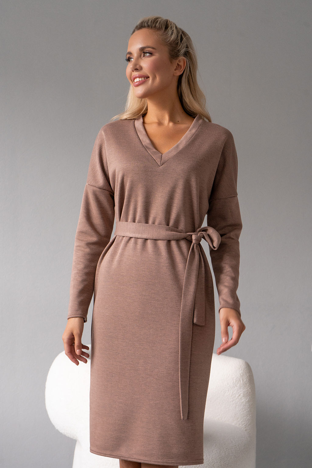 Платье Open Style 5876 коричневый
