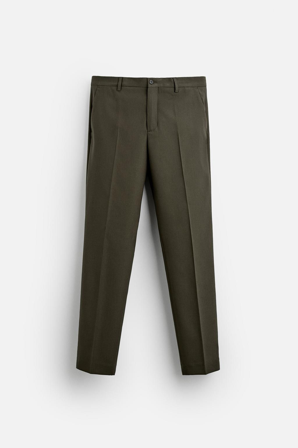 TEXTURED SUIT TROUSERS - Zara фото 7