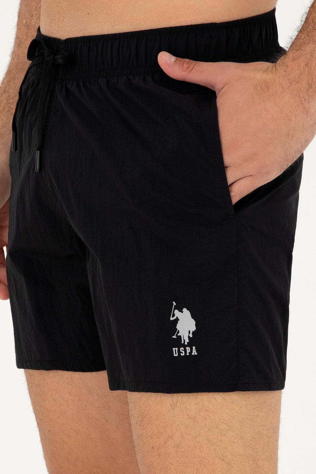 U. S. Polo Assn / Мужские черные шорты для плавания - U.s. polo assn фото 3