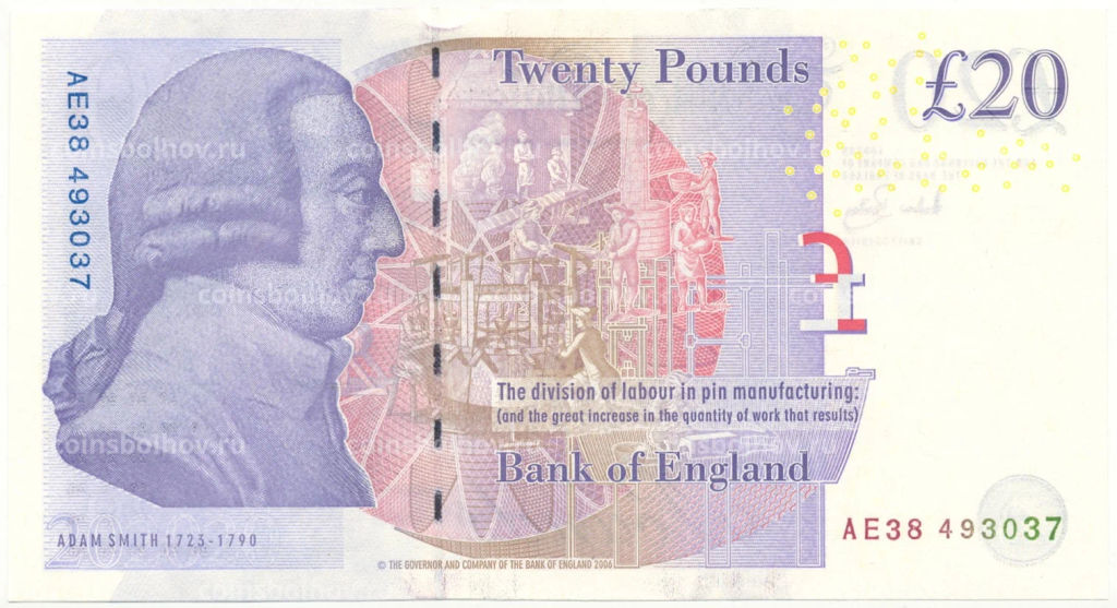 20 фунтов 2006 года Великобритания