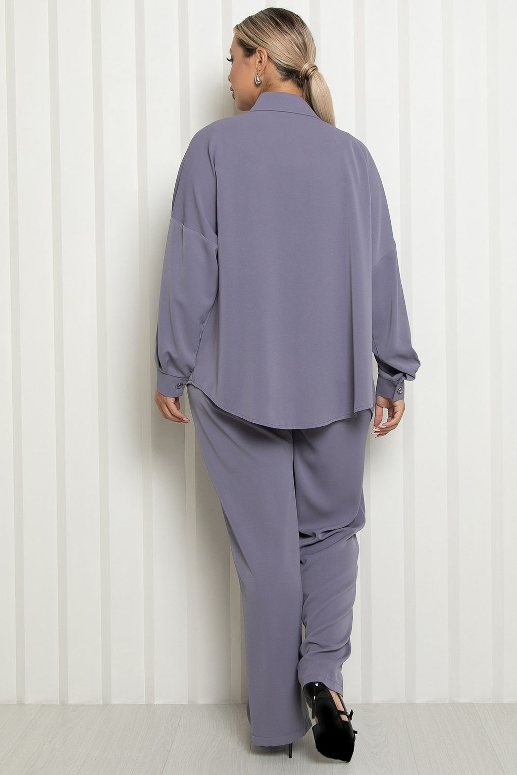 Костюм П-2214/4 Цвет:серый - Леди агата фото 8