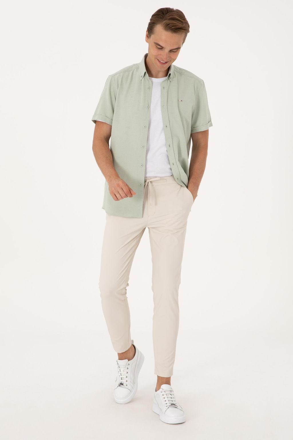 Erkek Bej Kanvas Pantolon - U.s. polo assn фото 3