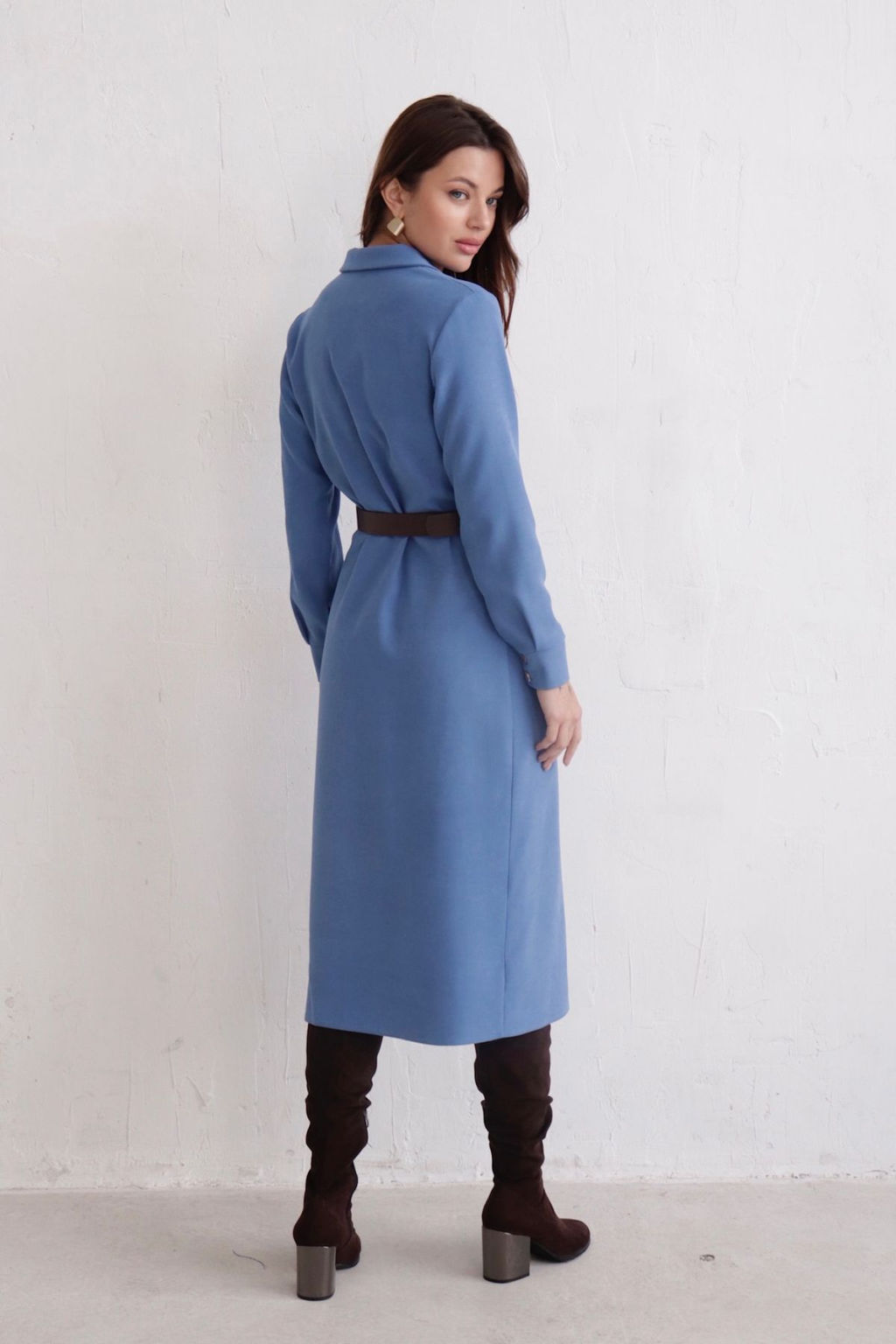 Платье-рубашка с английским воротником - Martichelli фото 50