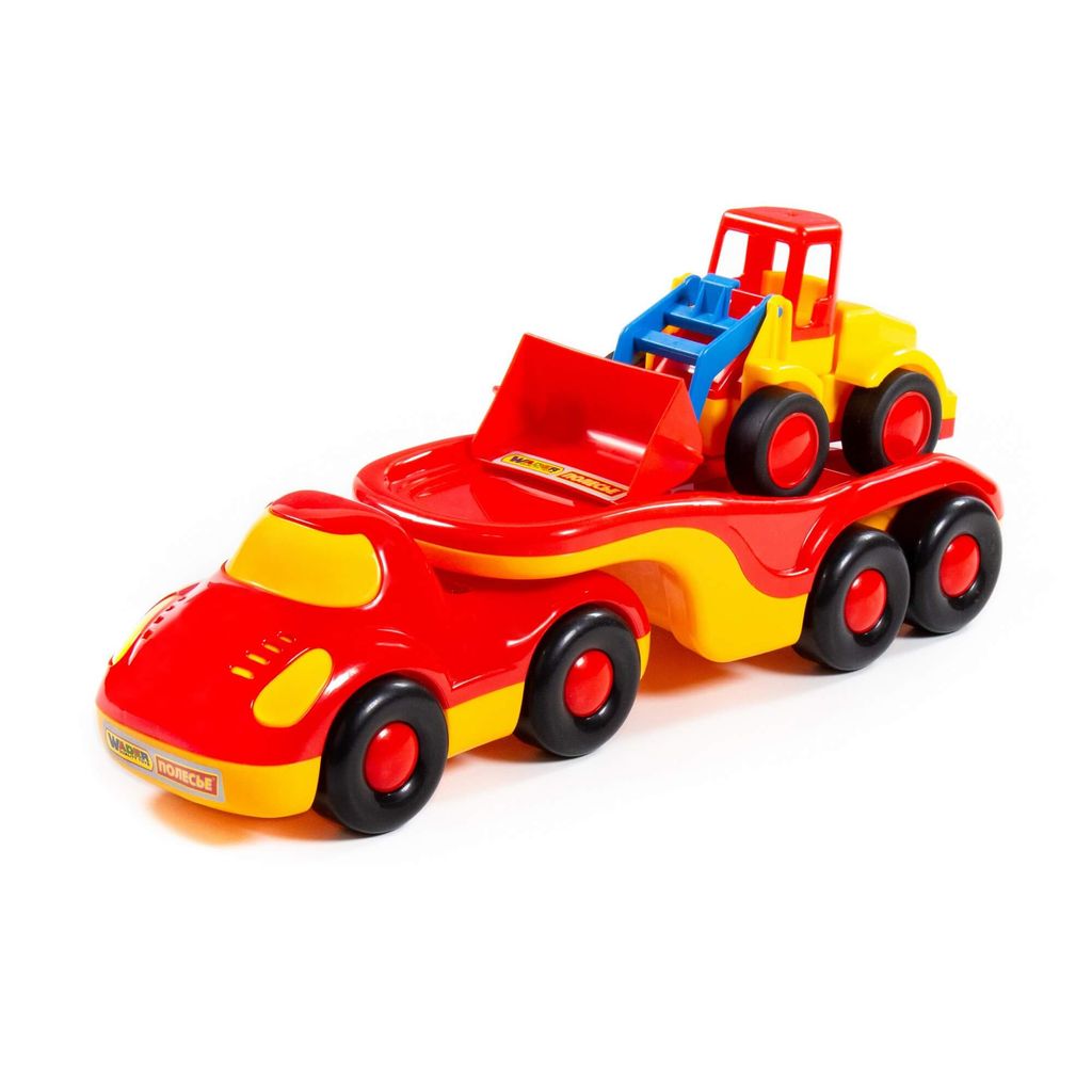 Дружок, автомобиль-трейлер + Базик, погрузчик - Полесье фото 6