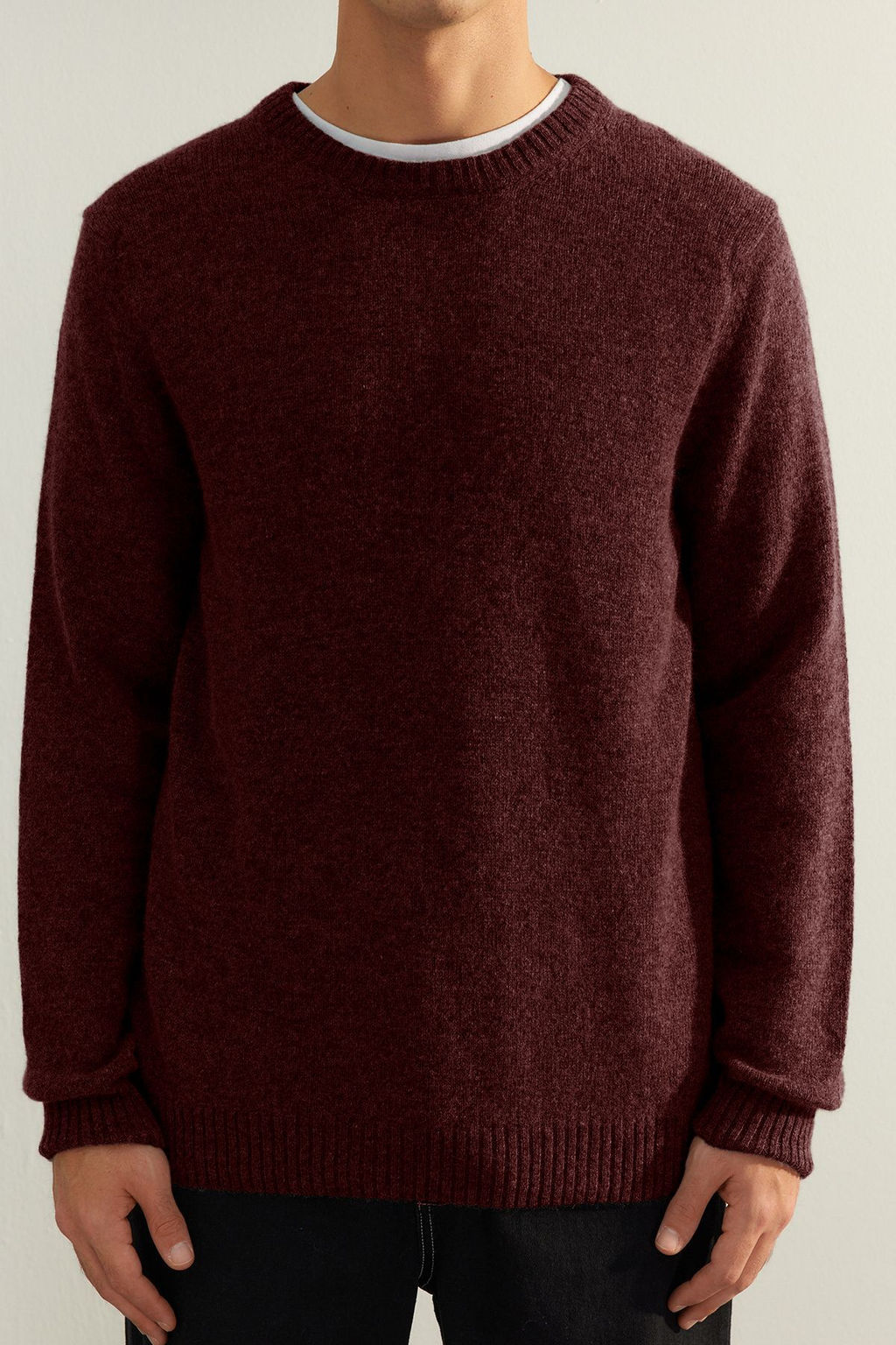 TRENDYOL MAN Limited Edition Koyu Gri Regular Fit Yunlu Bisiklet Yaka Basic Triko Kazak TMNAW24KZ00058 - Trendyolmilla фото 21