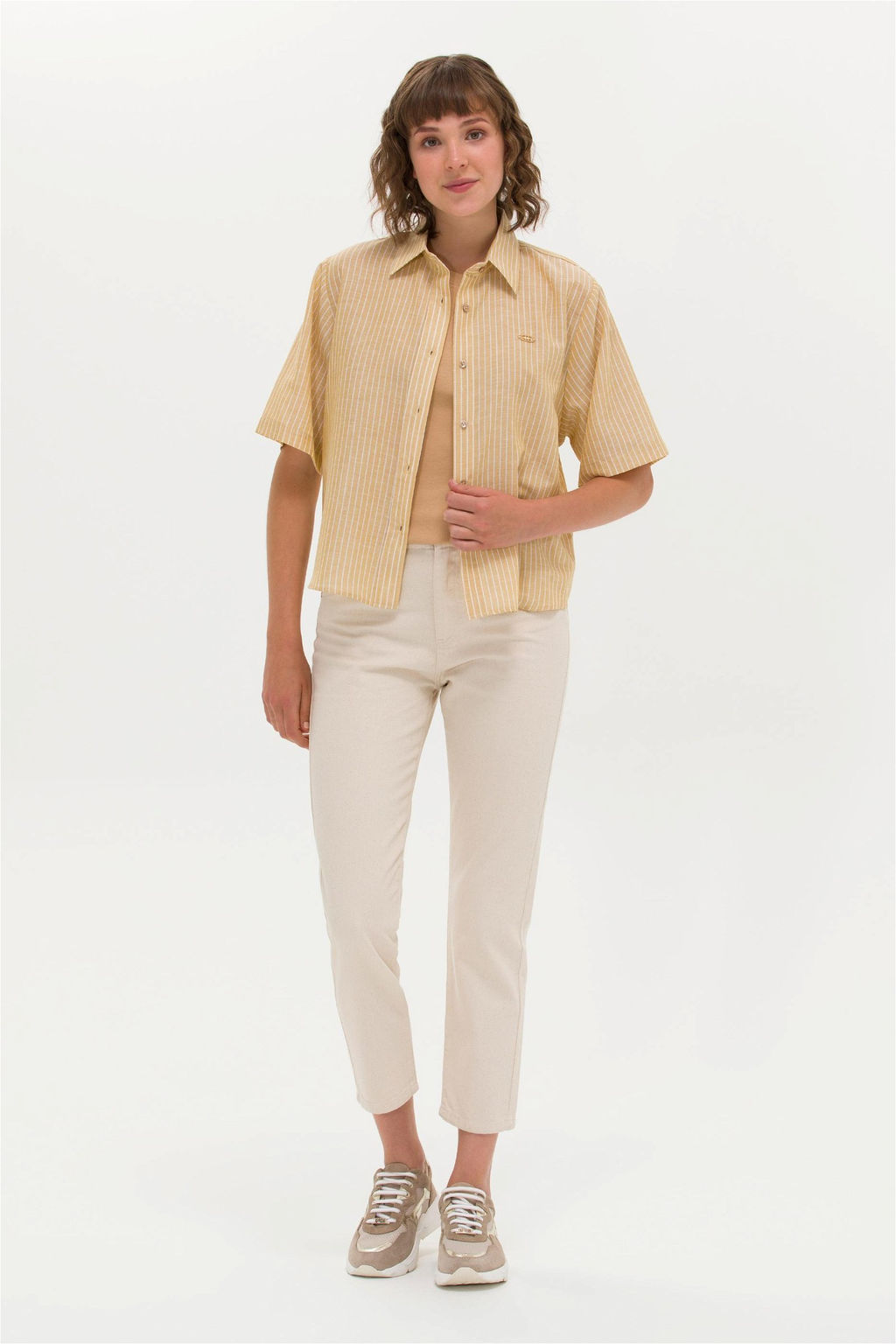 Женские бежевые джинсы - U.s. polo assn фото 8