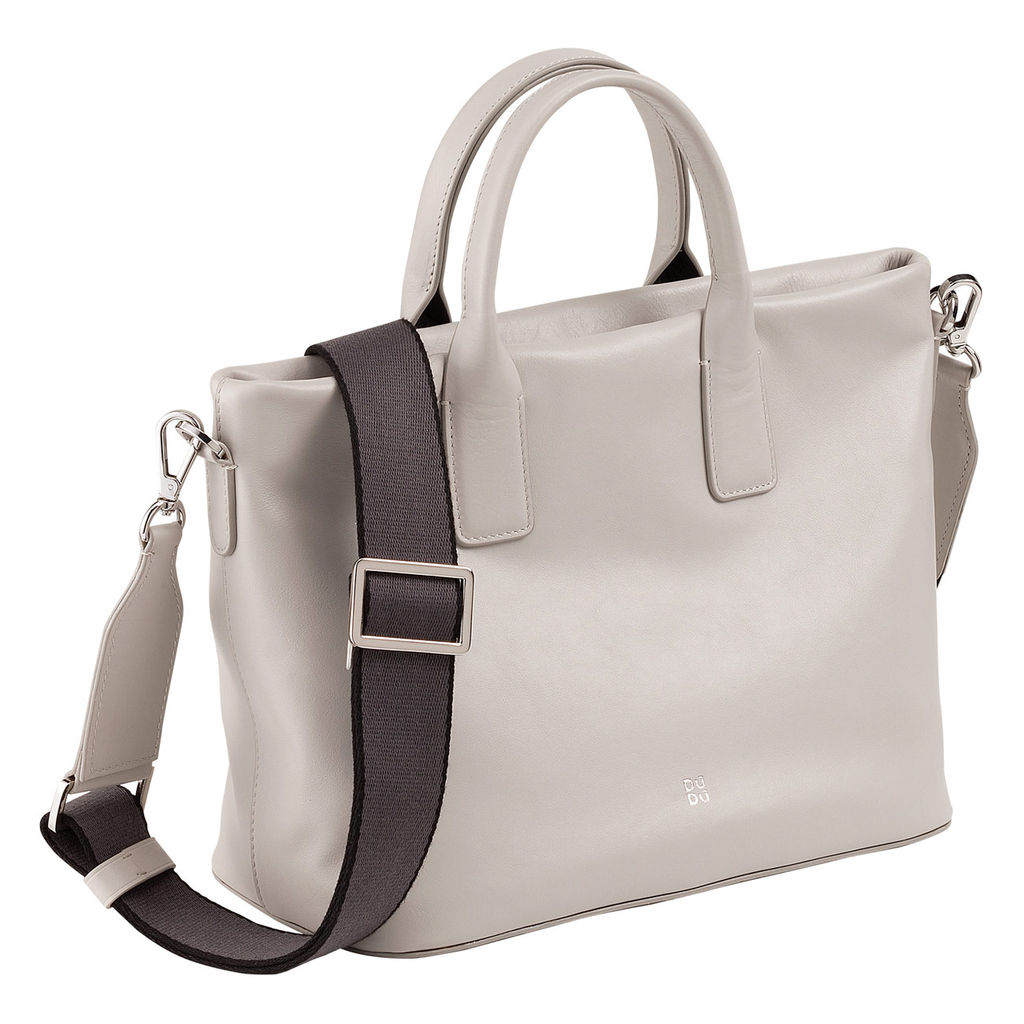 Итальянская женская сумка DuDu Bags серии Jaqueline | жемчужный серый - Dudubags фото 2