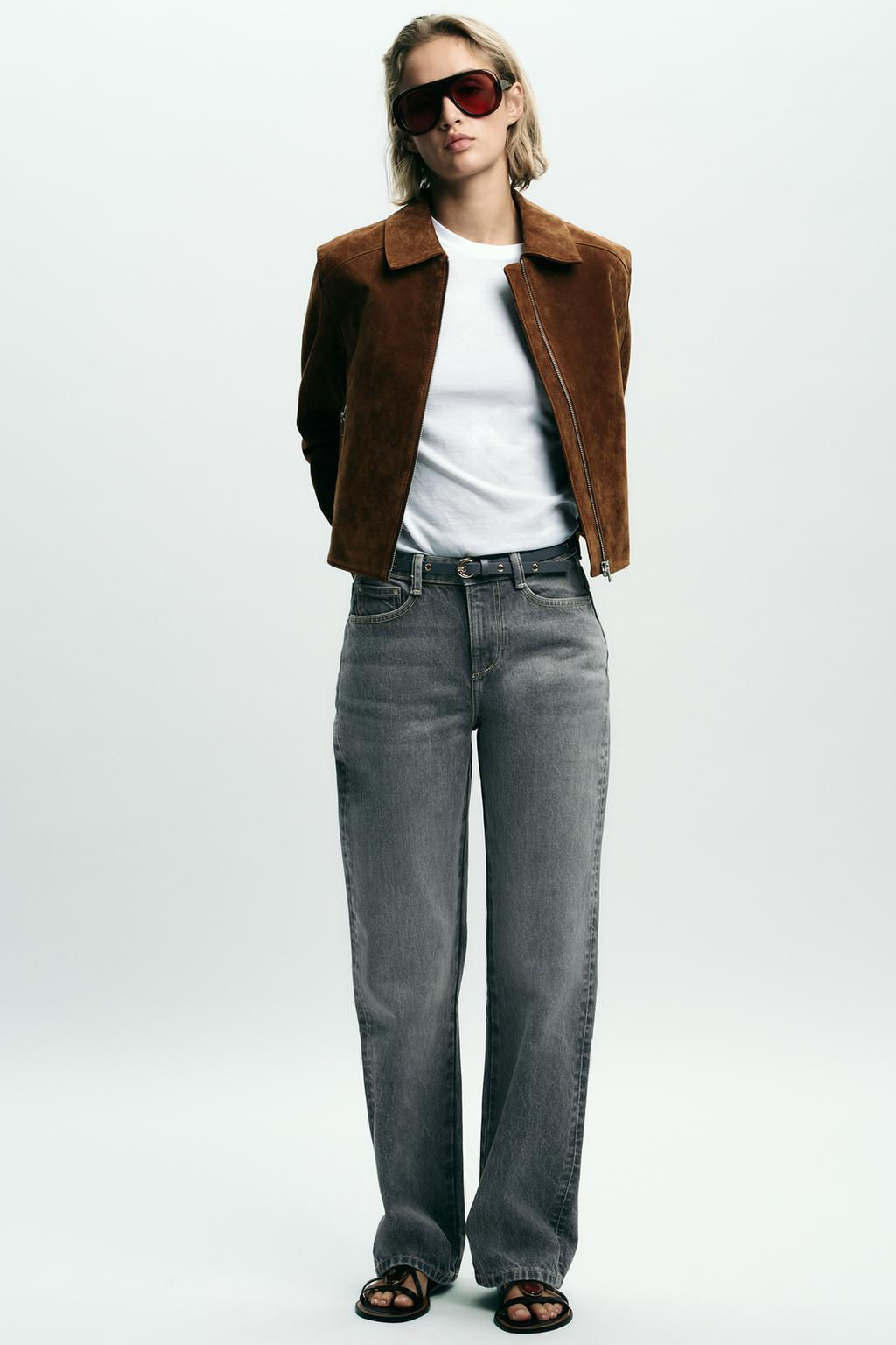 Z1975 REGULAR FIT HIGH-WAIST JEANS WITH BELT - Zara фото 11