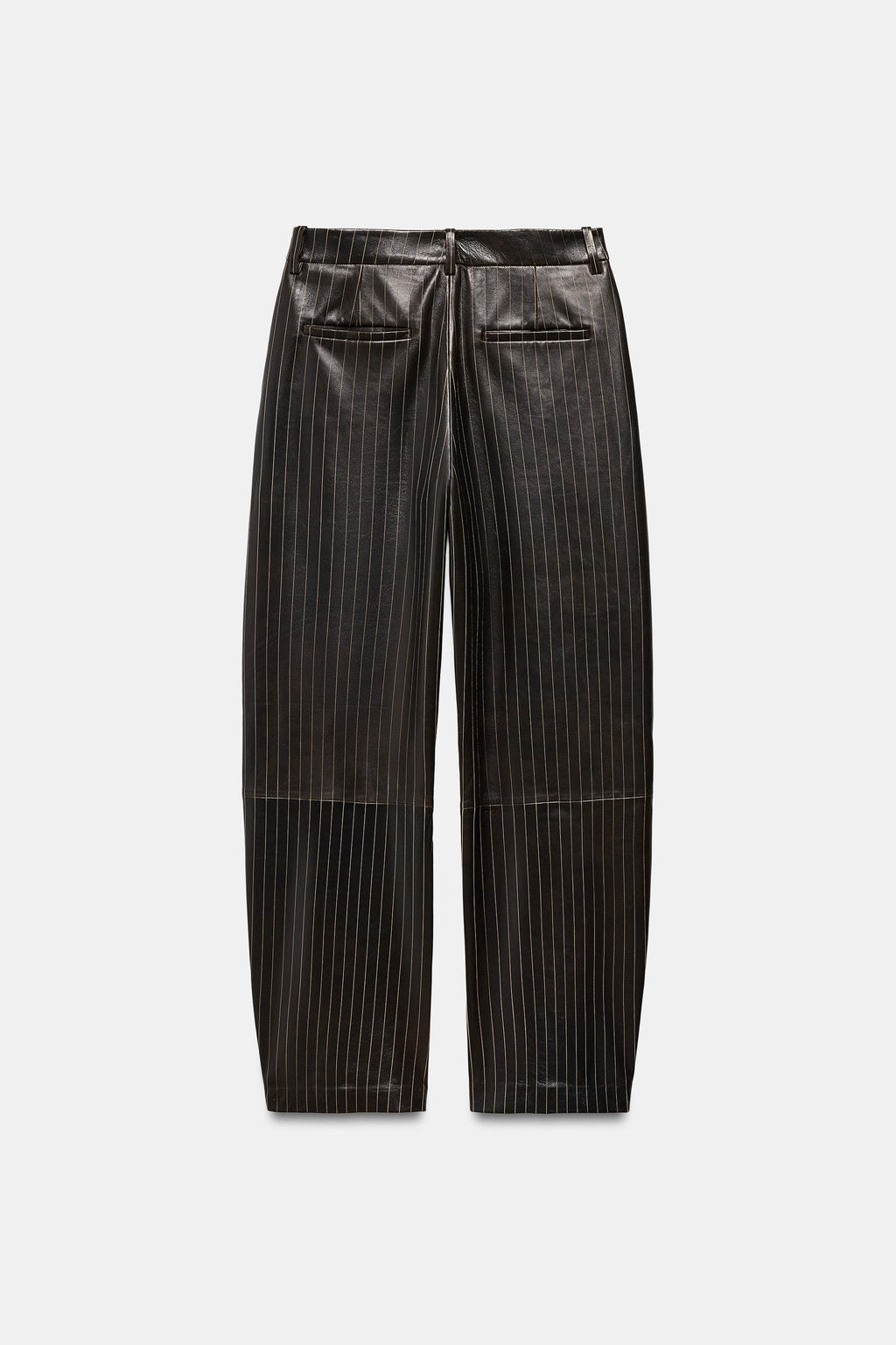 STRIPED LEATHER TROUSERS ZW COLLECTION LIMITED EDITION - Zara фото 18