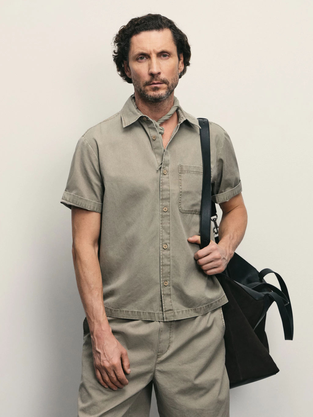 Рубашка c эффектом garment dye / Zarina  фото 7