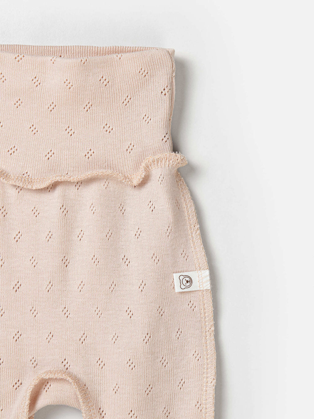 Ползунки Нюд из ажурного хлопка 0+ - Bungly фото 3