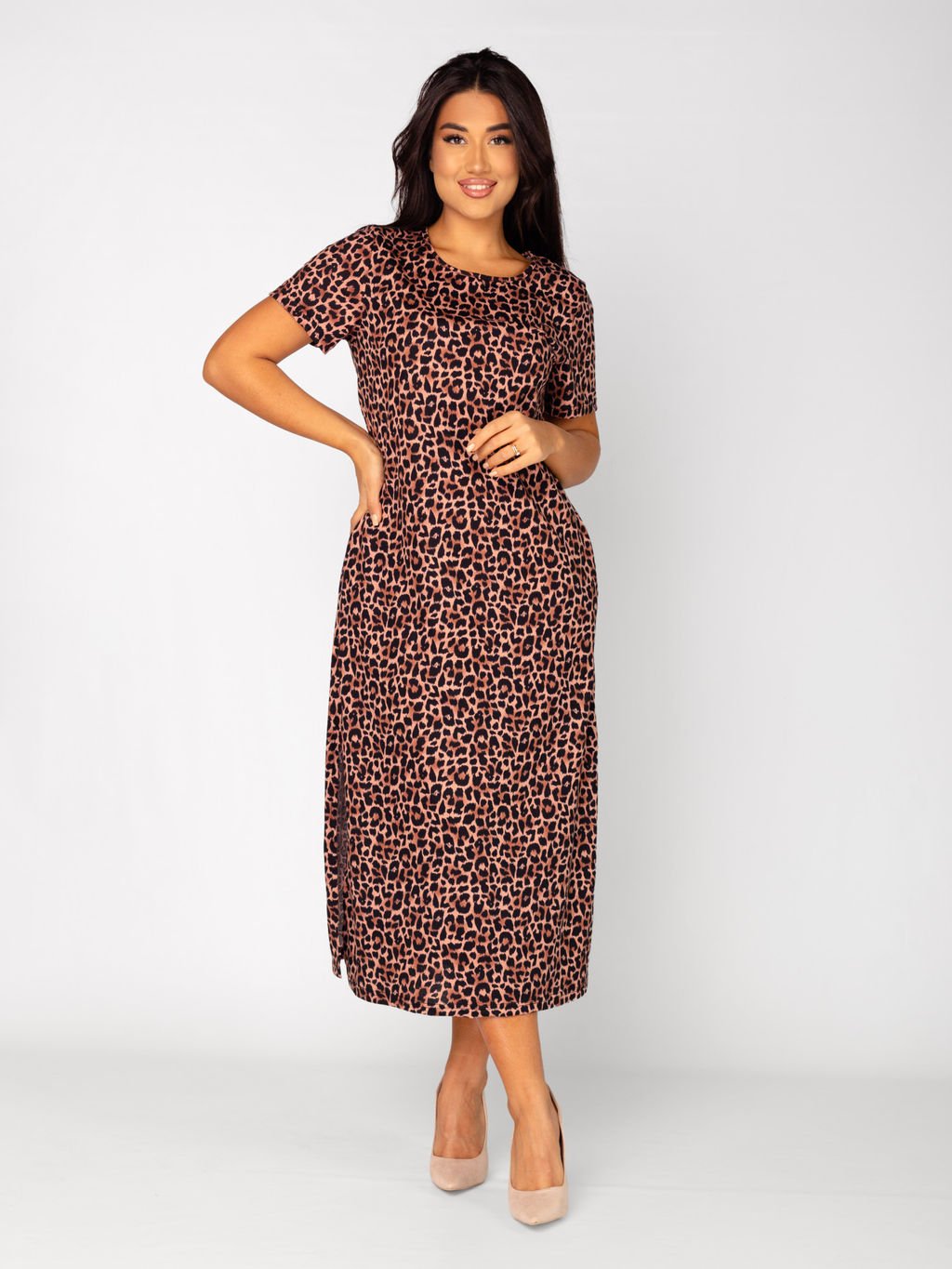 Платье женское кулирка ФЕЛИЦИЯ ШОКОЛАД - Domtrik фото 4