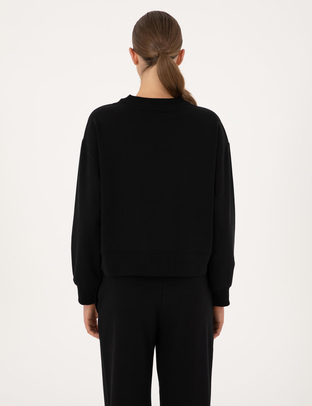 Siyah Oversize Sweatshirt - Pierre cardin фото 5