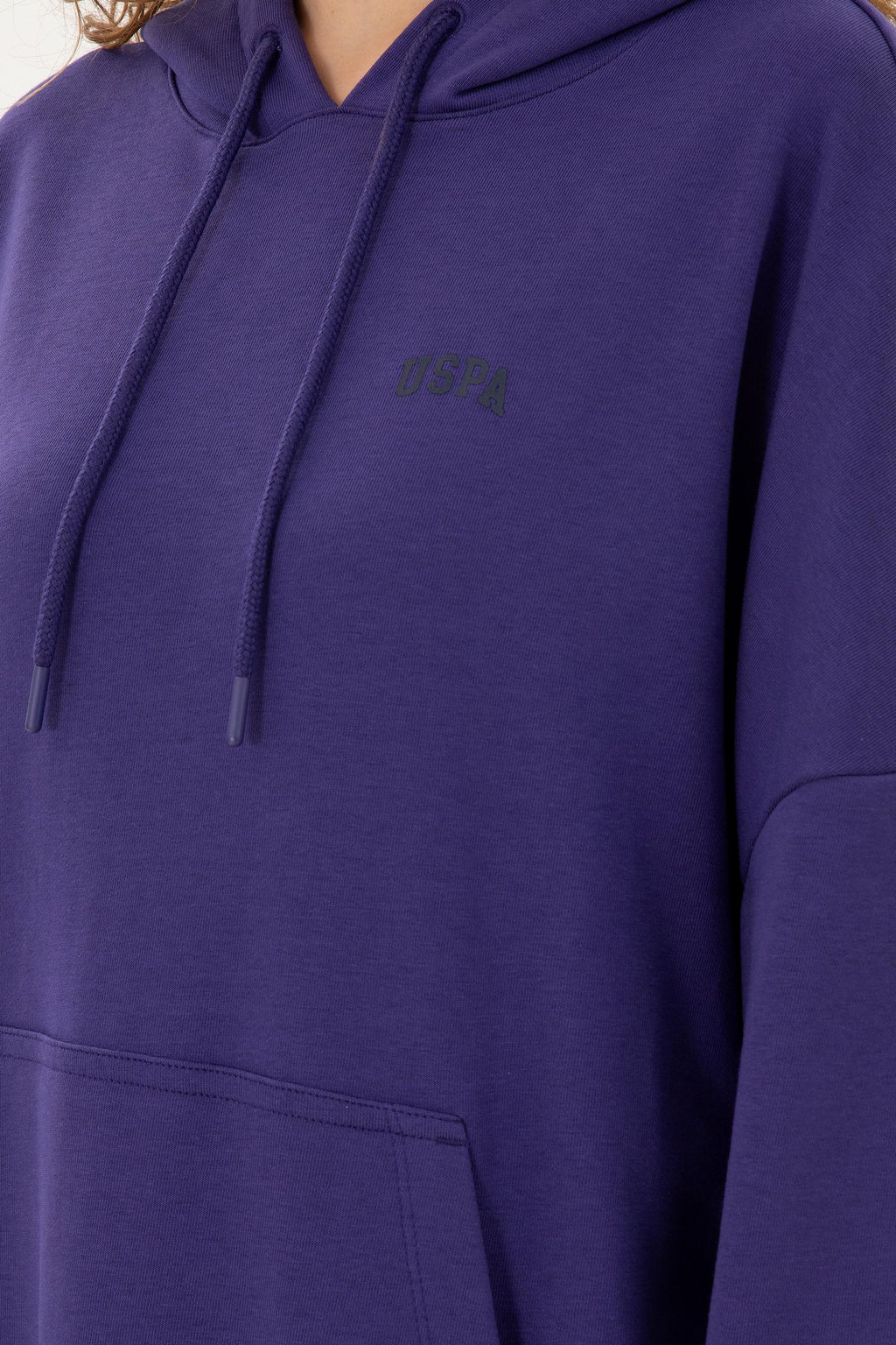 Женский фиолетовый базовый свитшот Неожиданная скидка в корзине - U.s. polo assn фото 7