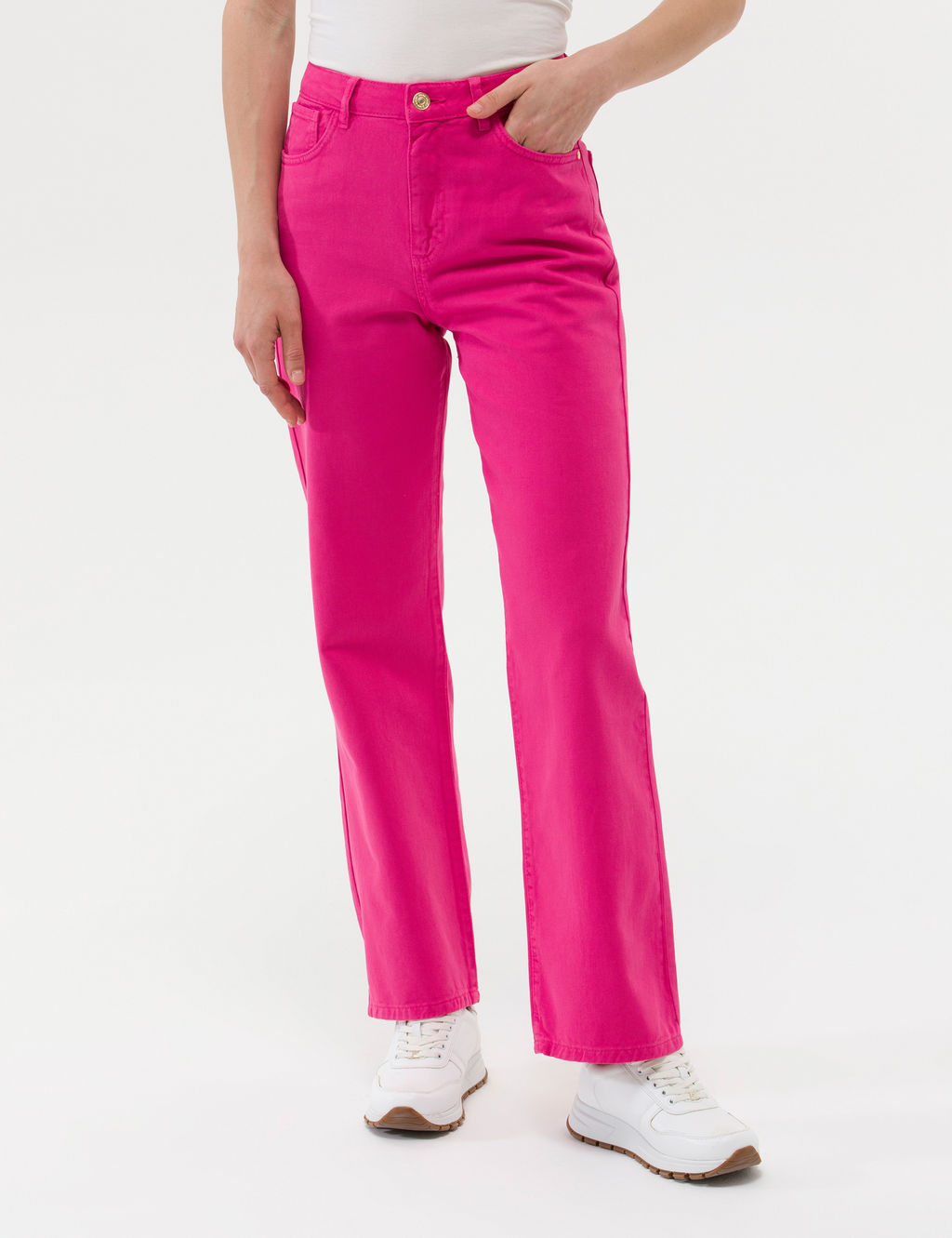 Fu_ya High Waist Flare Fit Jean Pantolon