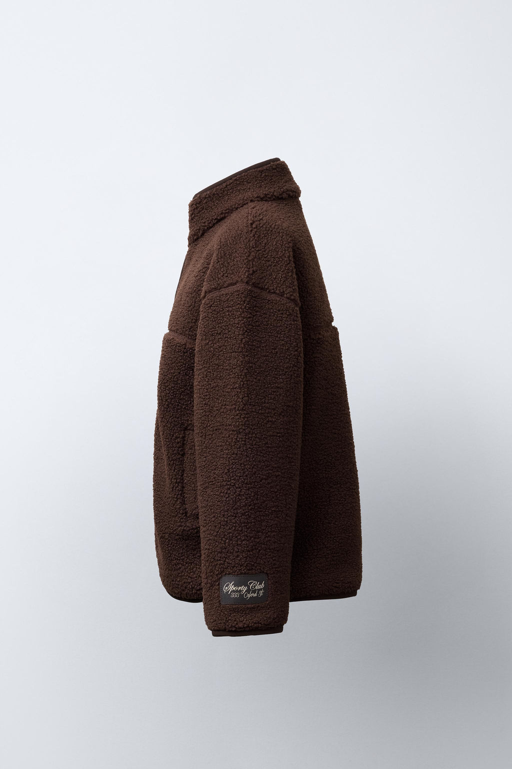 FAUX SHEARLING JACKET WITH WELT DETAILS - Zara фото 3