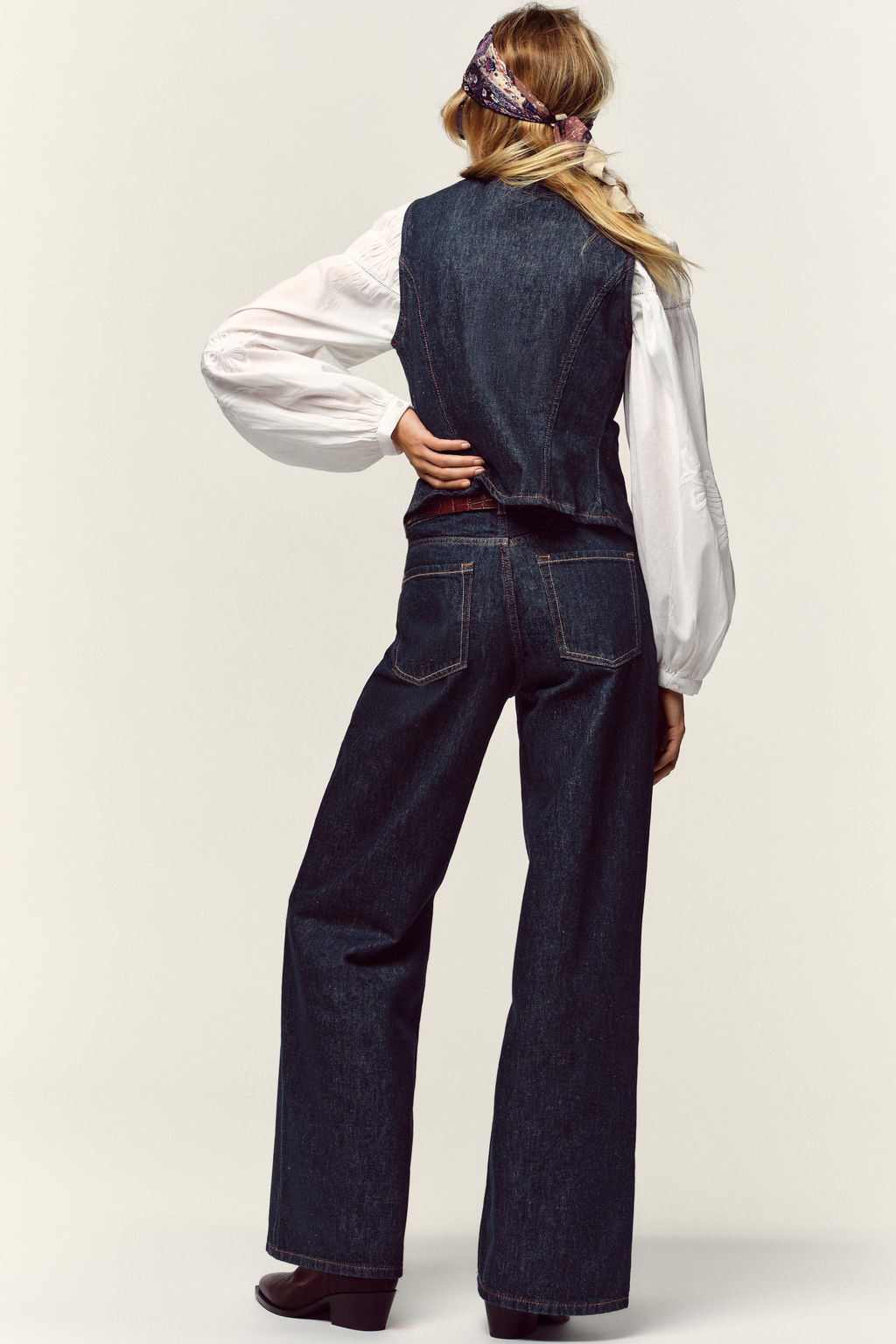 Z1975 DENIM WAISTCOAT - Zara фото 5