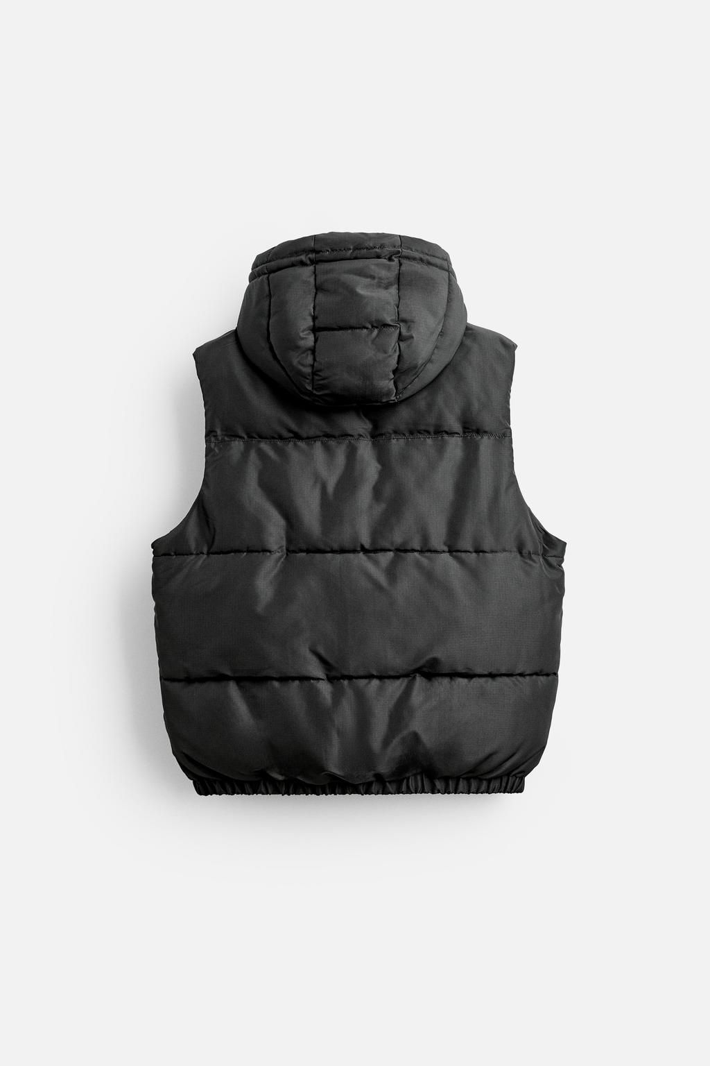PADDED GILET WITH HOOD - Zara фото 7