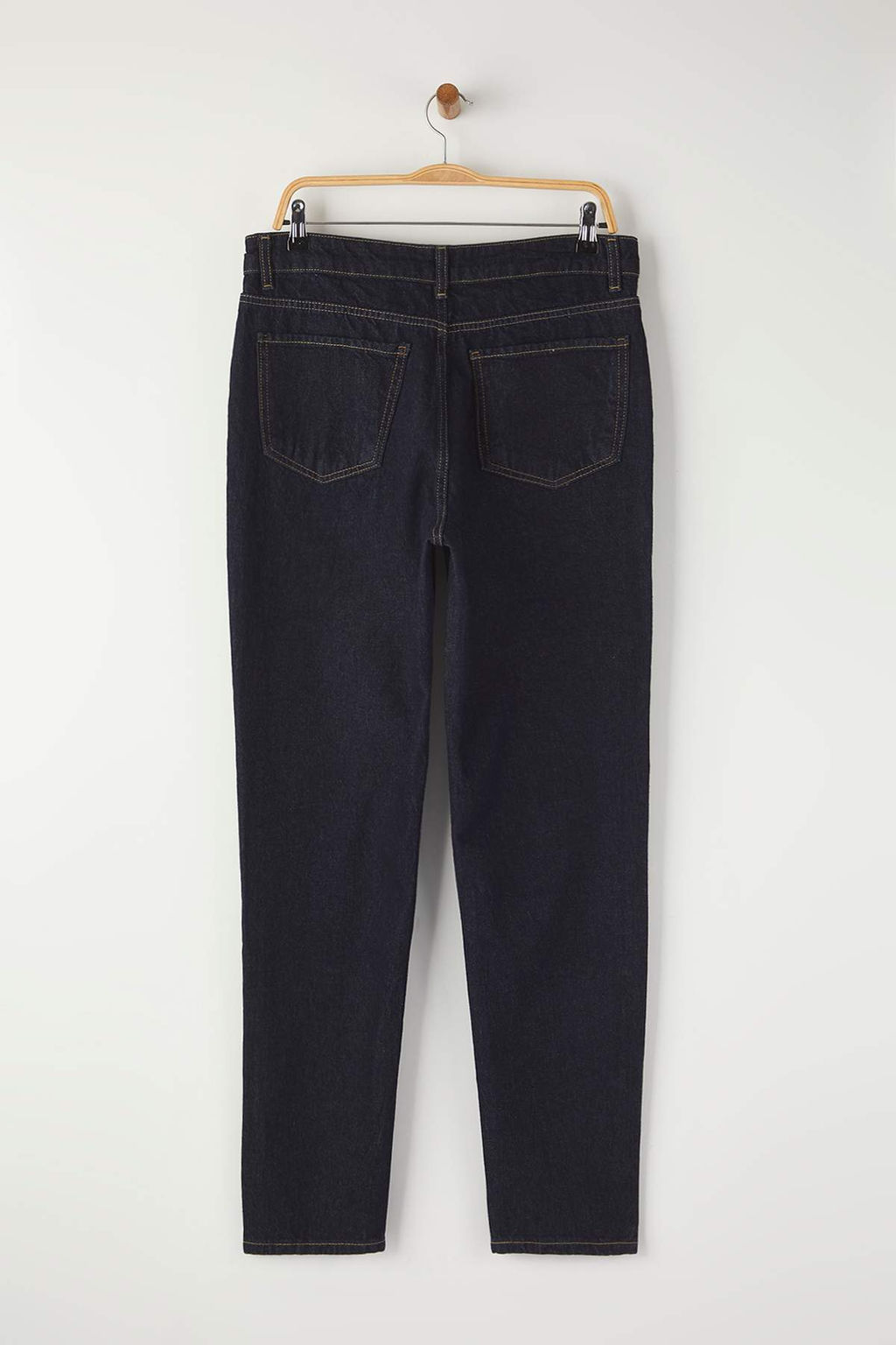 Koyu Lacivert Essential Fit Tutun Dikisli Jeans Kot Pantolon TMNAW23JE00104