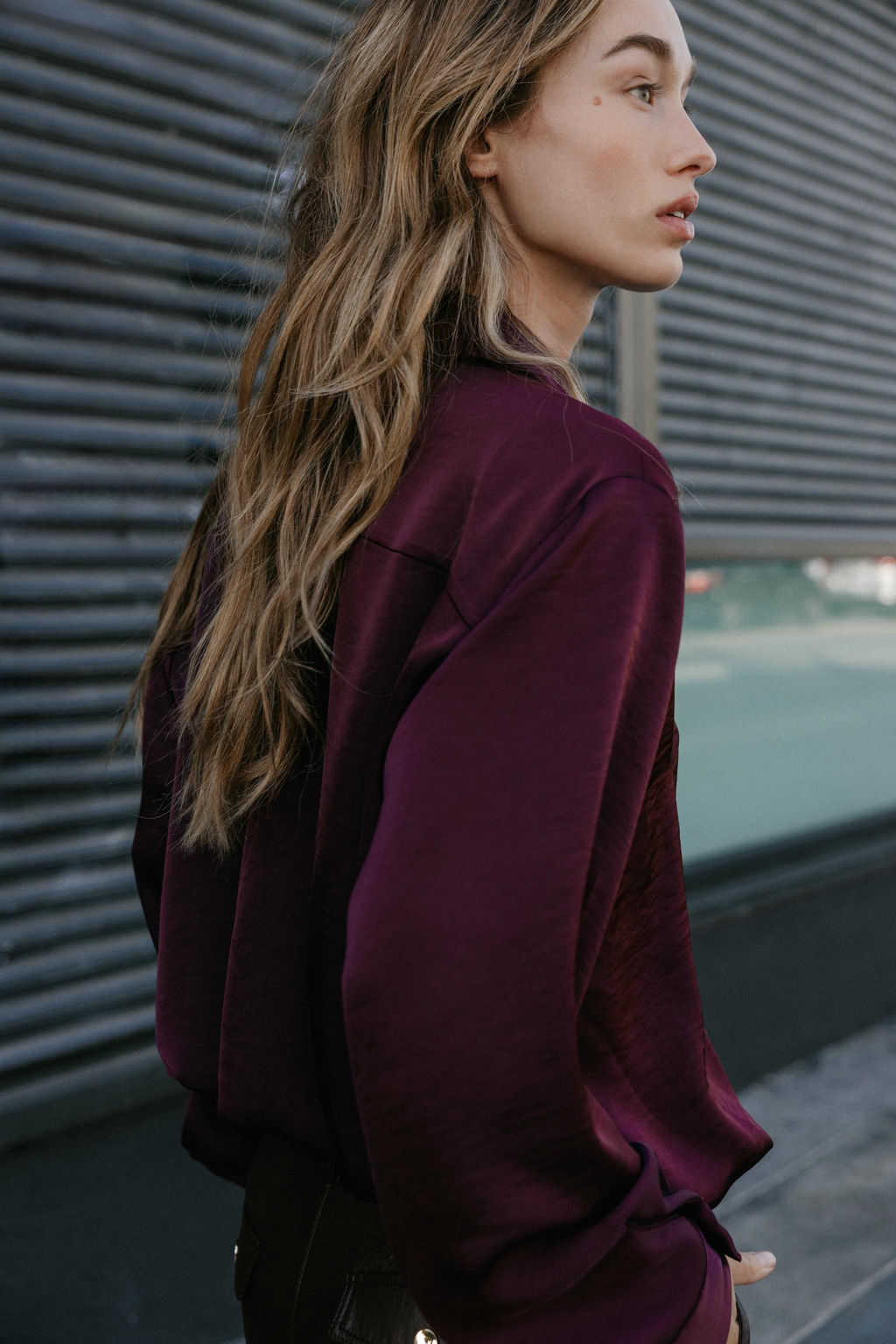 SATIN BALLOON SHIRT - Zara фото 5