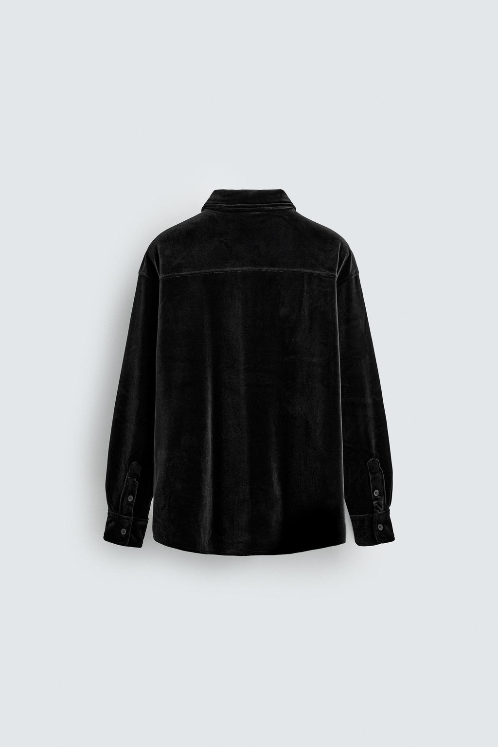 VELVET RELAXED FIT OVERSHIRT - Zara фото 8