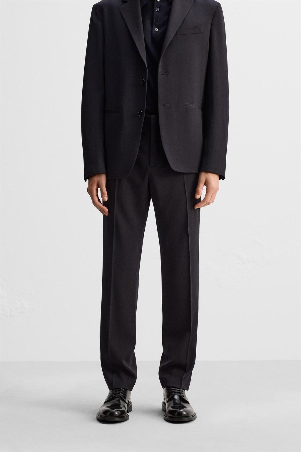 100% WOOL SUIT TROUSERS - Zara фото 2