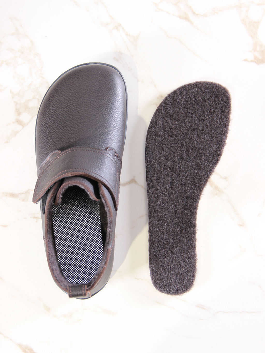 Босоногие ботинки EDART 209.NATAbl.Темно-коричневый оттима/шерсть