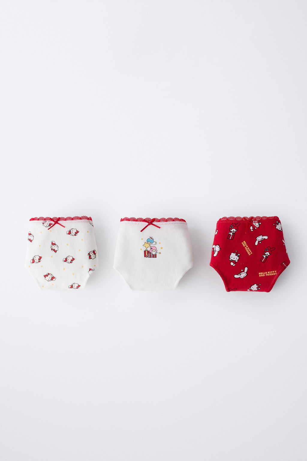 AGES 6-14 / THREE-PACK OF HELLO KITTY  SANRIO BRIEFS - Zara фото 5