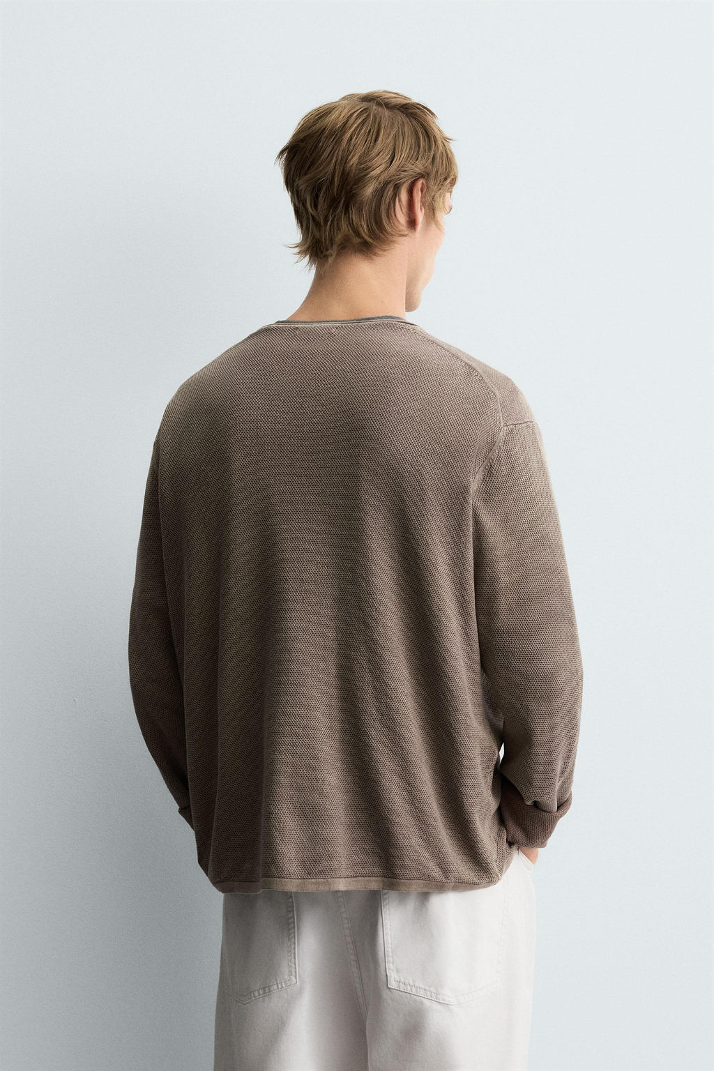 TEXTURED WASHED SWEATER - Zara фото 3