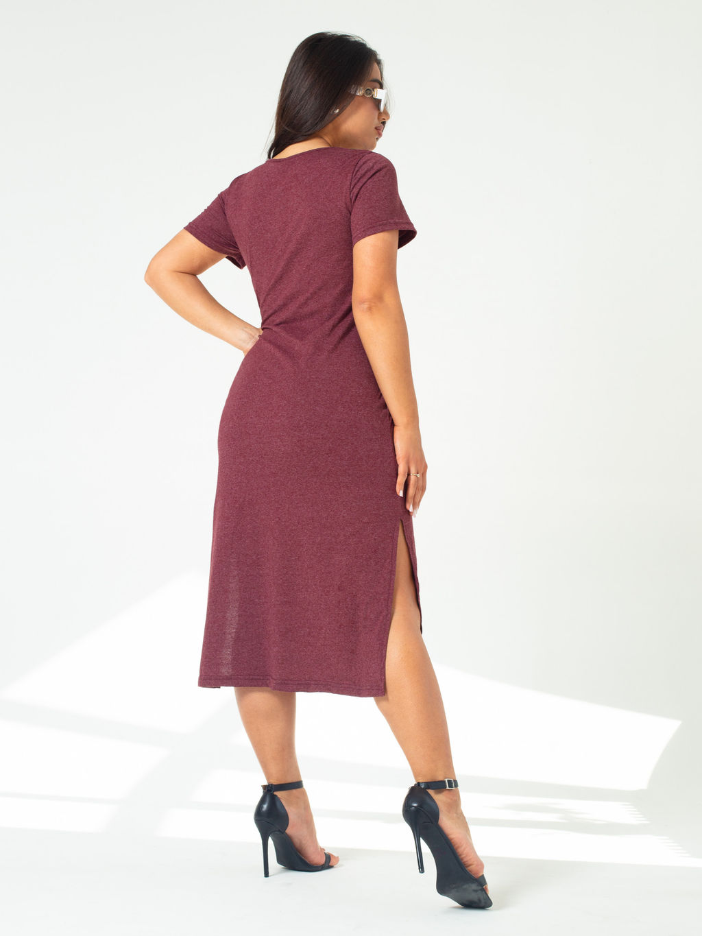 Платье женское кулирка "НАОМИ" БОРДО