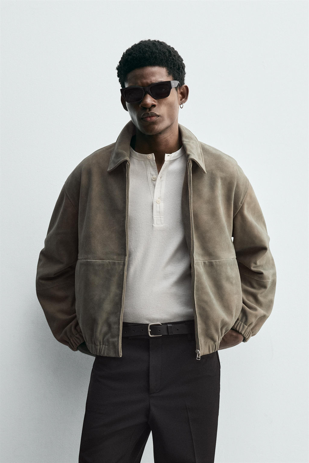 SUEDE LEATHER JACKET - Zara фото 2