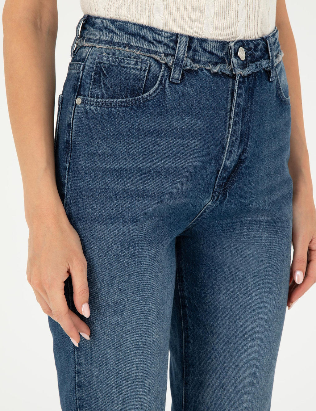 A__k Mavi Mom High Waist Fit Jean Pantolon