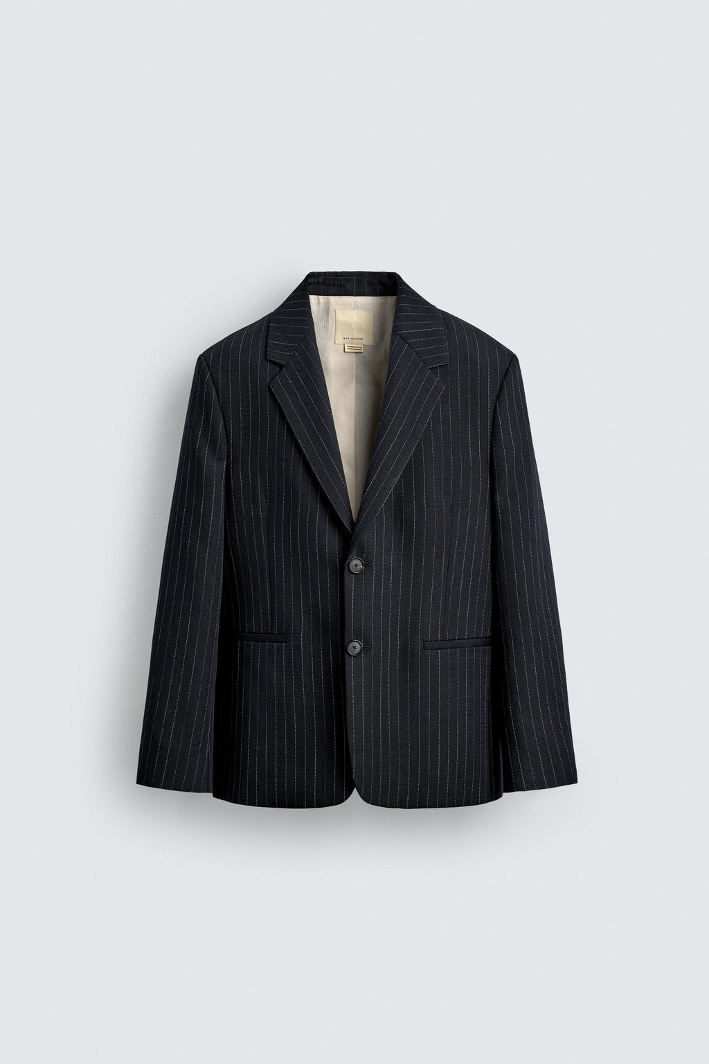 LIMITED EDITION 100% WOOL PINSTRIPE BLAZER - Zara фото 8