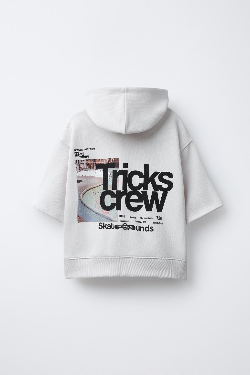 SLOGAN SHORT SLEEVE SWEATSHIRT - Zara фото 2