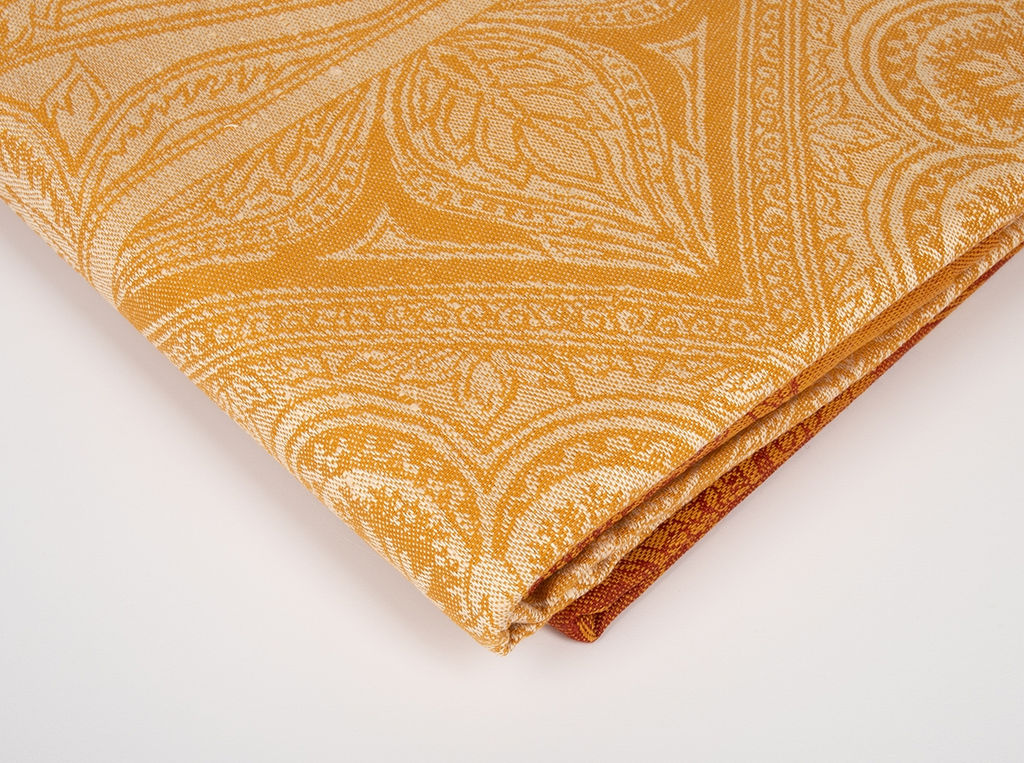 0с23-ЯК Скатерть 178*320 "Кашемирский огурец" цв.песочный