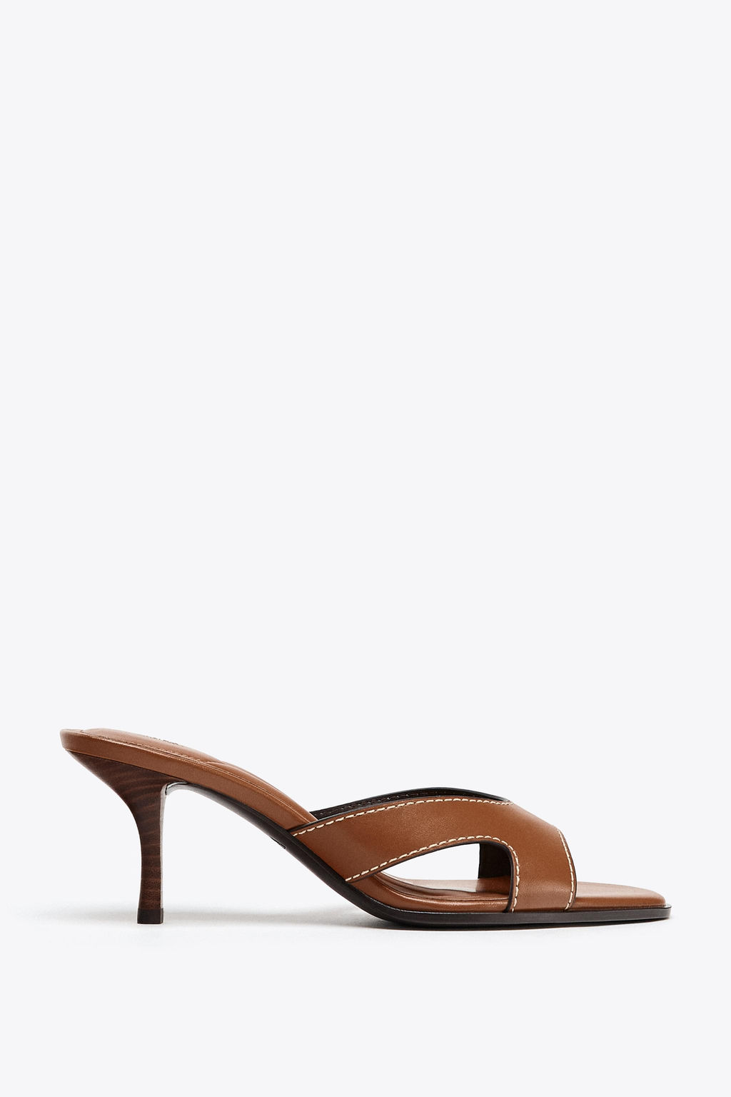 HIGH-HEEL SANDALS WITH TOPSTITCHING - Zara фото 7
