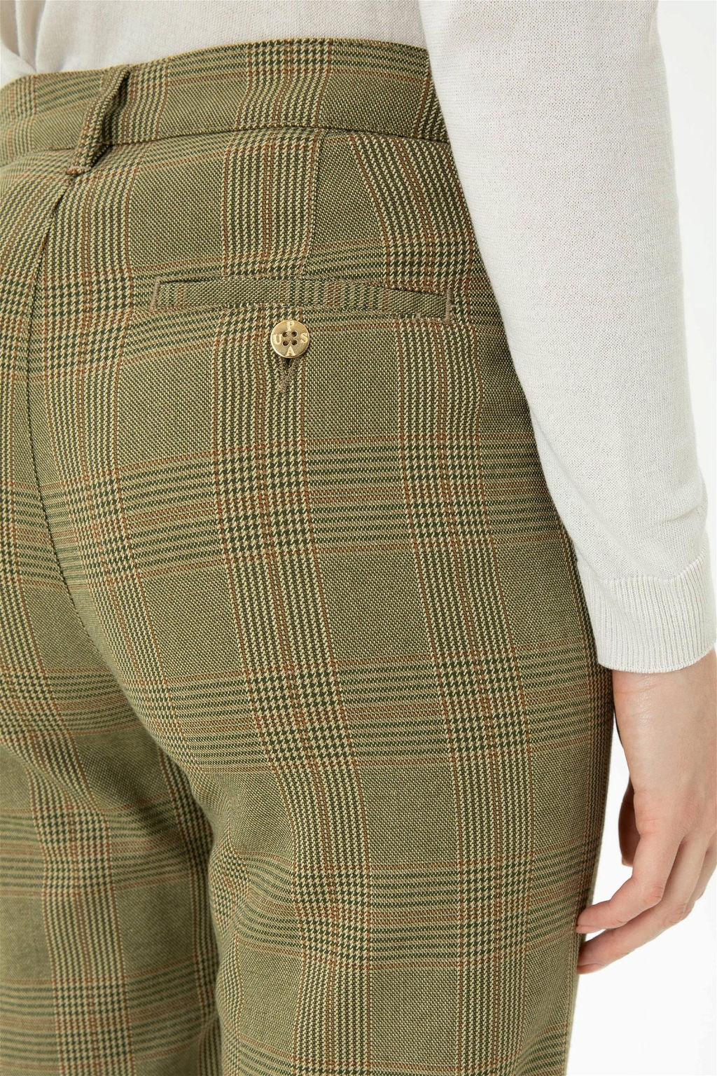 Женские брюки из плотной ткани светло-хаки - U.s. polo assn фото 13