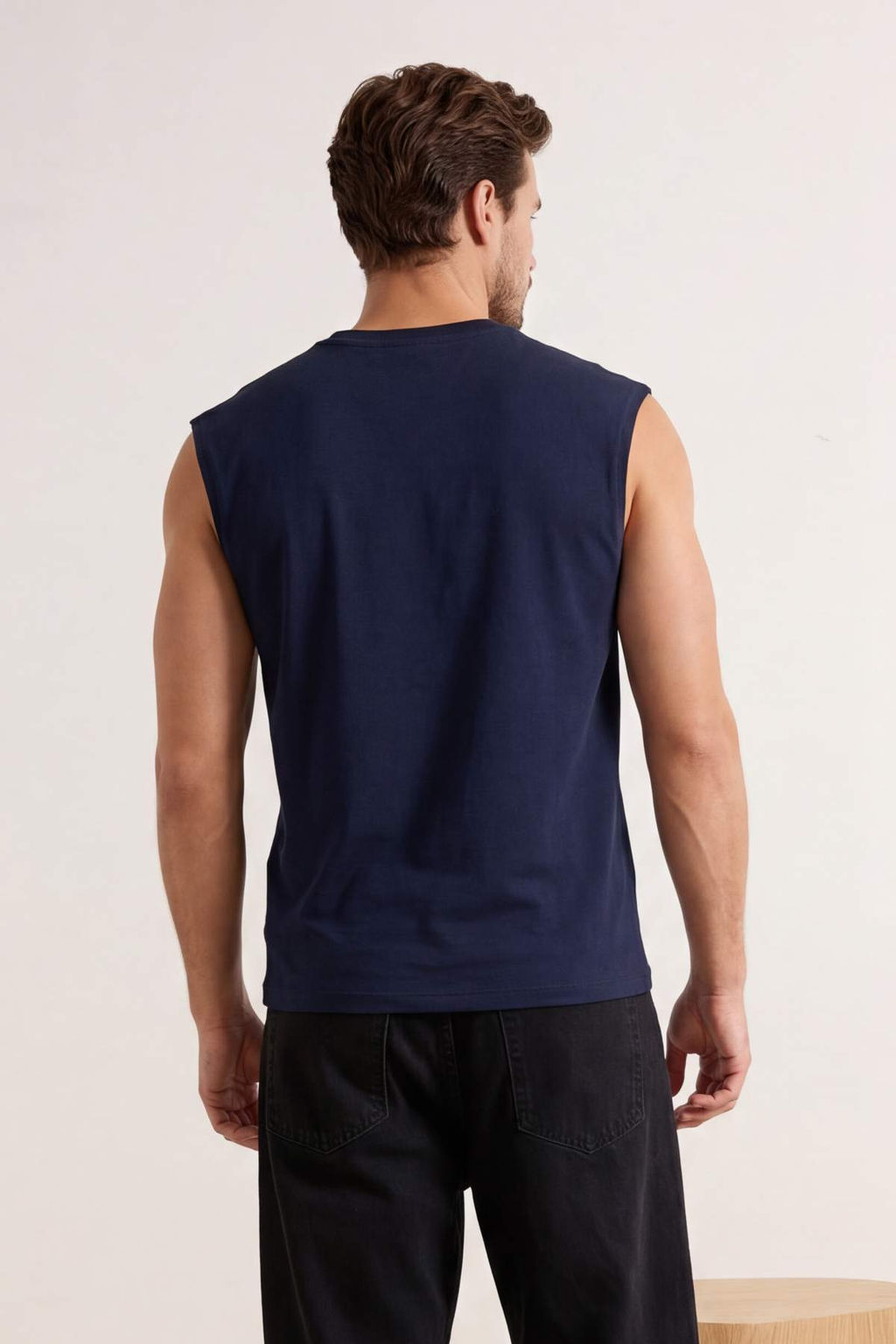 TRENDYOL MAN Siyah Oversize/Genis Kesim Kabar?k Yaz? Bask?l? Etiketli T-Shirt/Atlet TMNSS24AL00005 - Trendyolmilla фото 29