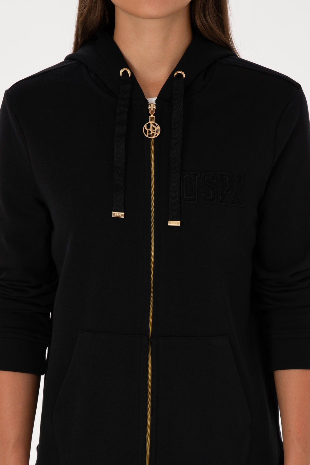 Kad_n Siyah Basic Sweatshirt Sepette S_rpriz _ndirim - U.s. polo assn фото 6