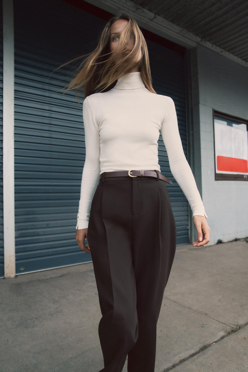 JERSEY B?SICO PUNTO LISO / Crudo - Zara фото 3