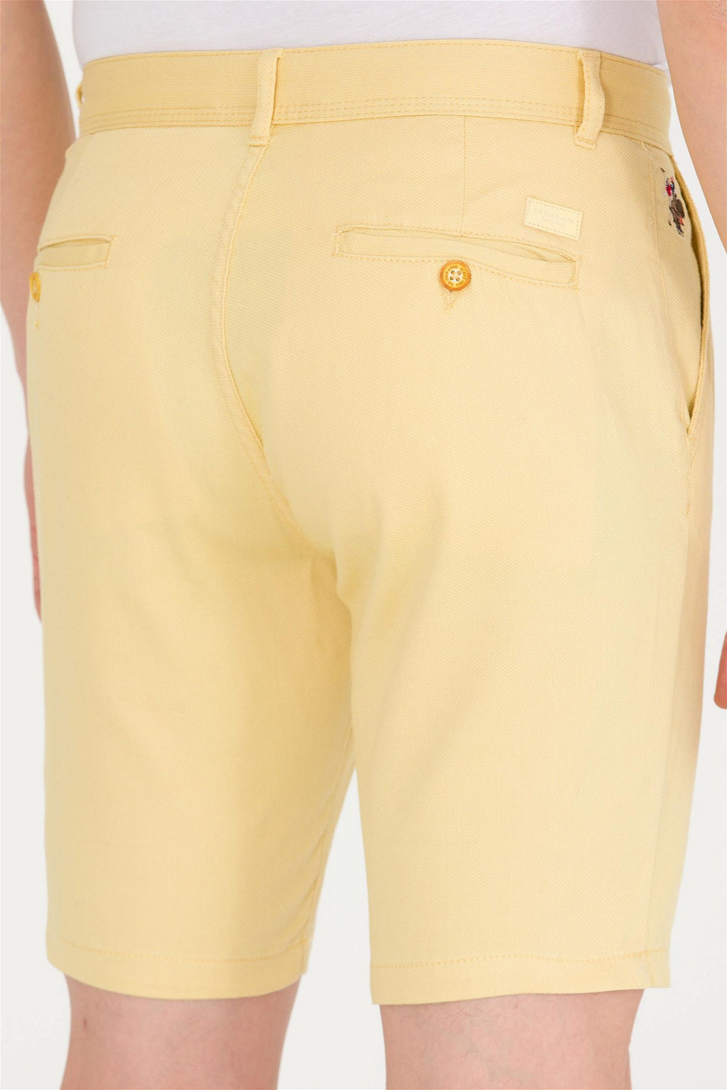 U. S. Polo Assn Мужские желтые тканые шорты - U.s. polo assn фото 14