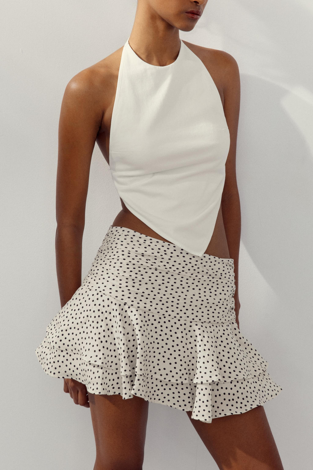 RUFFLE SKORT