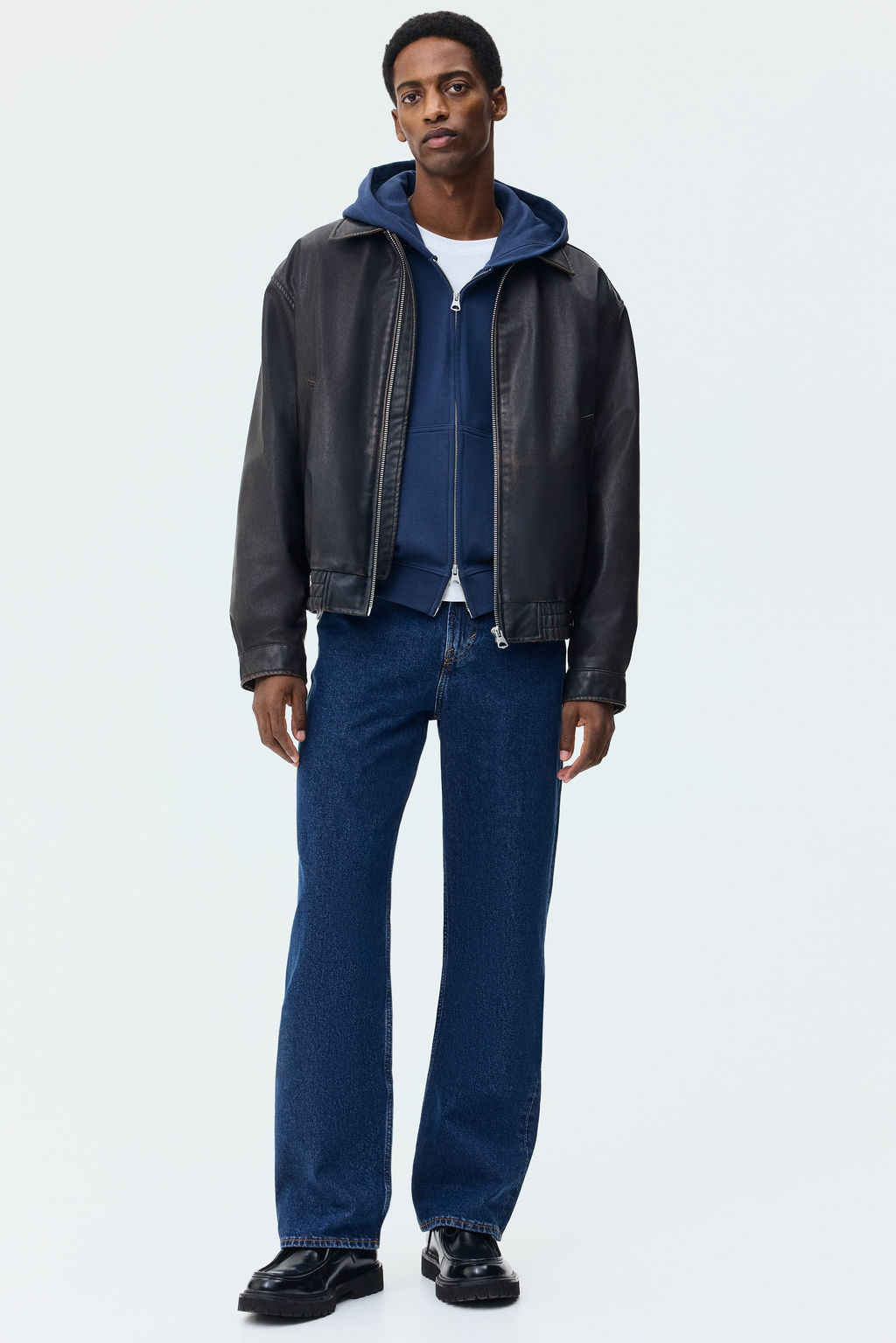 Chaqueta sudadera boxy con cremallera Loose Fit - H&m фото 8