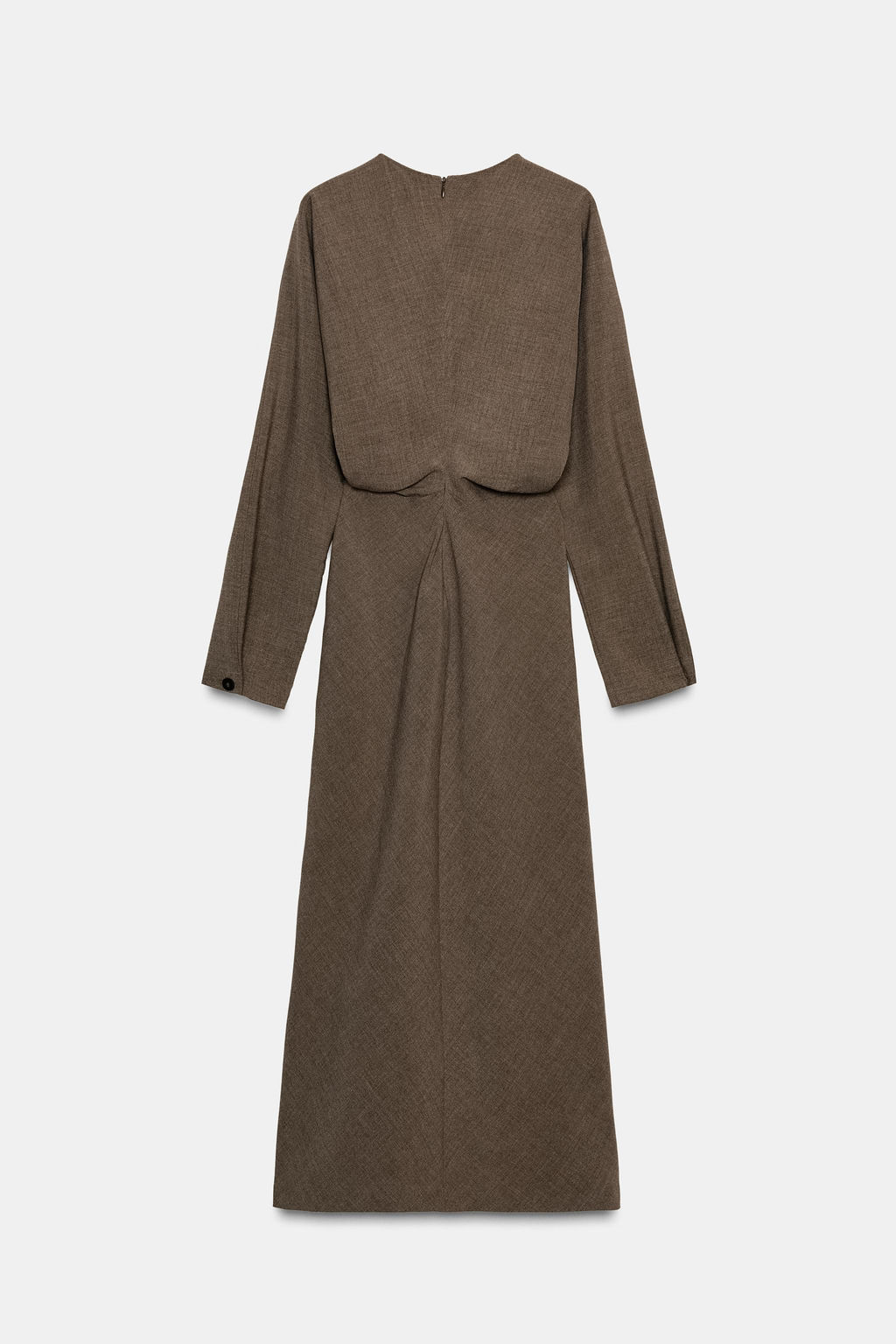 ZW COLLECTION DRAPED MIDI DRESS - Zara фото 6
