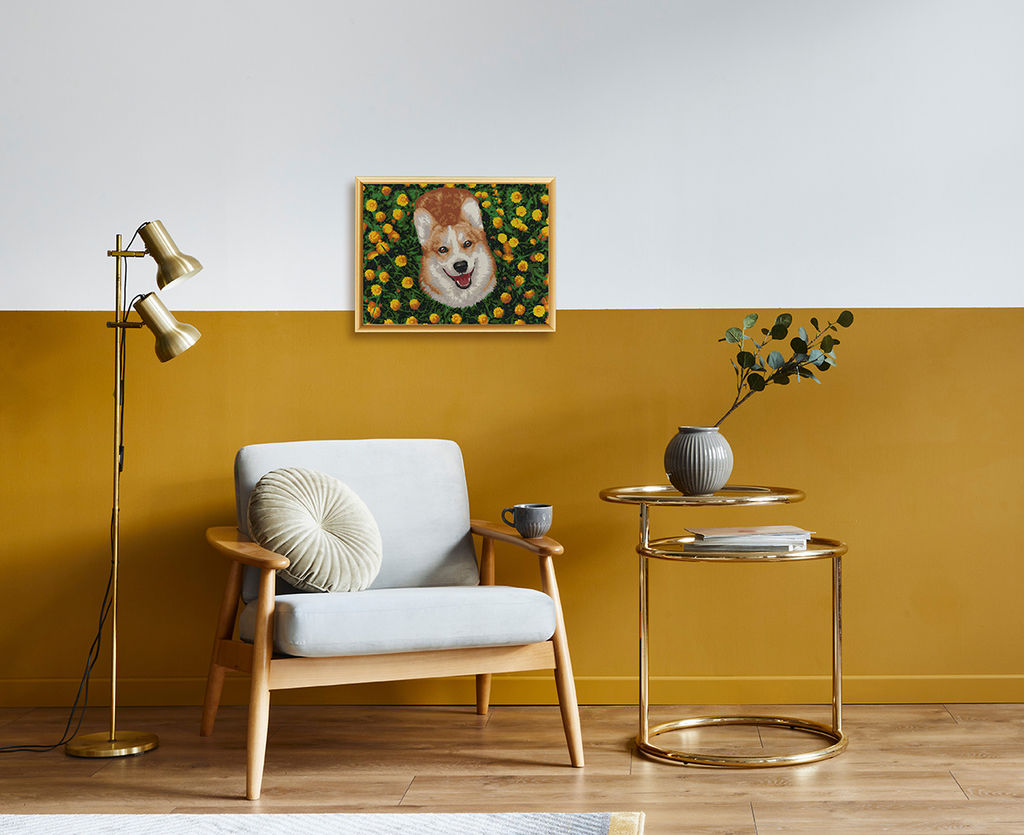 ФРЕЯ PNB/PM-124 Набор для раскрашивания по номерам 40 х 30 см Радостный корги  фото 4