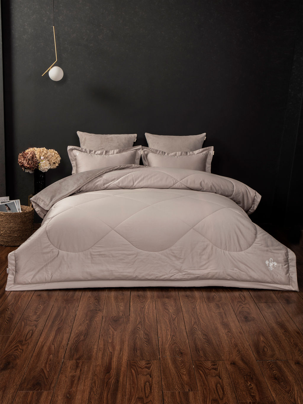 Lindor Fluffy (платина беж) Egyptian Cotton комплект