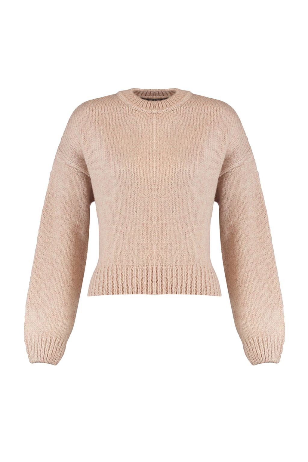 Pudra Genis Kal?p Yumusak Dokulu Basic Triko Kazak TWOAW23KZ00185