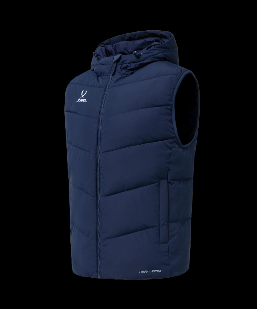 Жилет утепленный c капюшоном JOGEL ESSENTIAL PerFormPROOF Padded Hooded Vest, темно-синий, детский  фото 2