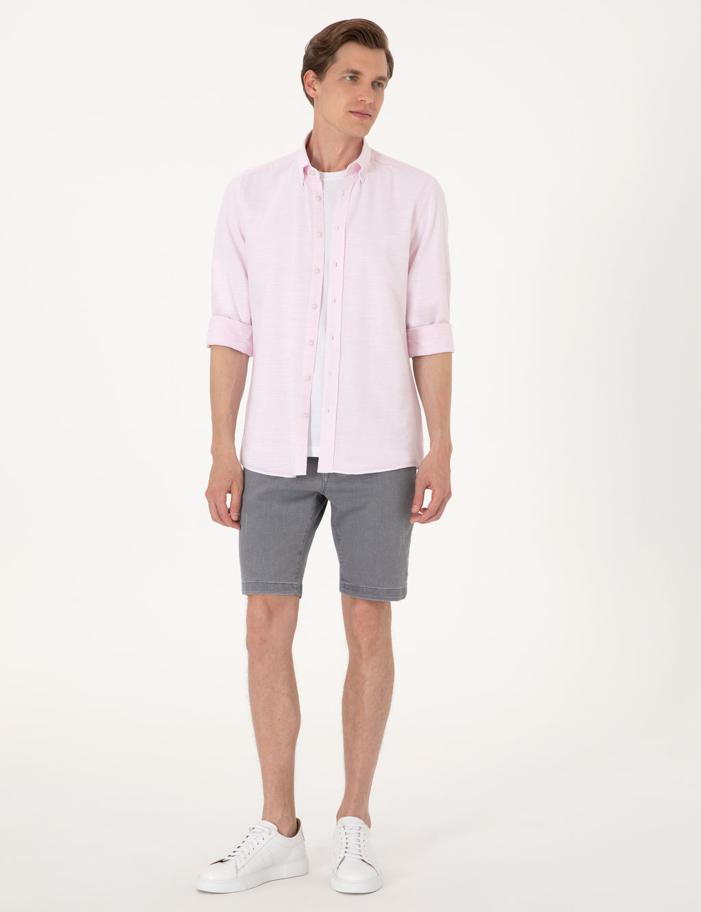 Nar _i_e_i Slim Fit Uzun Kollu G_mlek